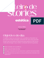 Terça Feira - Roteiro de Stories - Estética