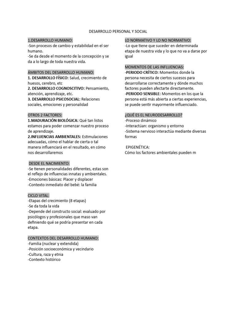 Desarrollo Personal y Emocional | PDF | Las emociones | Estrés (biología)