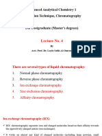 Advanced Analytical Chemistry 1 Separation Technique, Chromatography