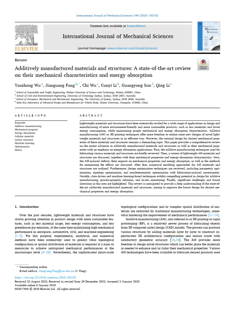 Additive Manufacturing: Mechanical Properties Review | PDF | 3 D ...