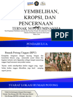 Materi 1a Penyembelihan, Nekropsi, & Pencernaan Ternak Non-Ruminansia