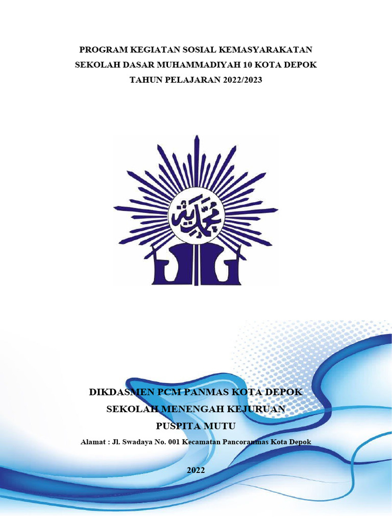 3.1 Program Kegiatan Sosial Kemasyarakatan | PDF