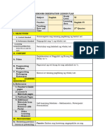 Classroom Observation Lesson Plan (English)