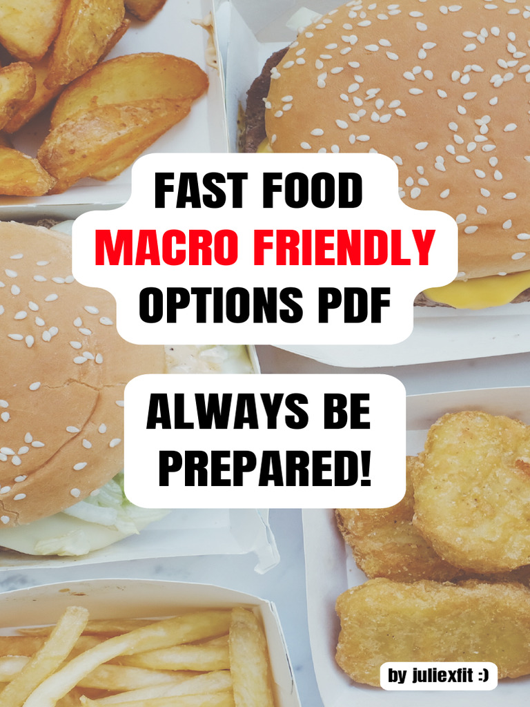 Fast Food 4 Fitness | PDF