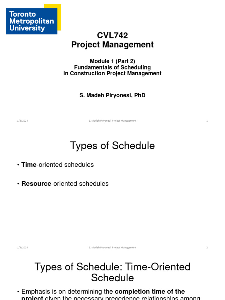 Construction Scheduling Fundamentals | PDF | Project Management | Chart