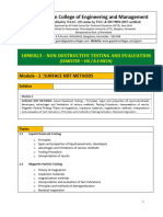 NDT QB - Module 2 - SURFACE NDT METHODS