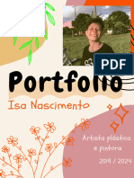 Pastel Colors Modern Minimal Portfolio Cover Page A4 Document Tatoo