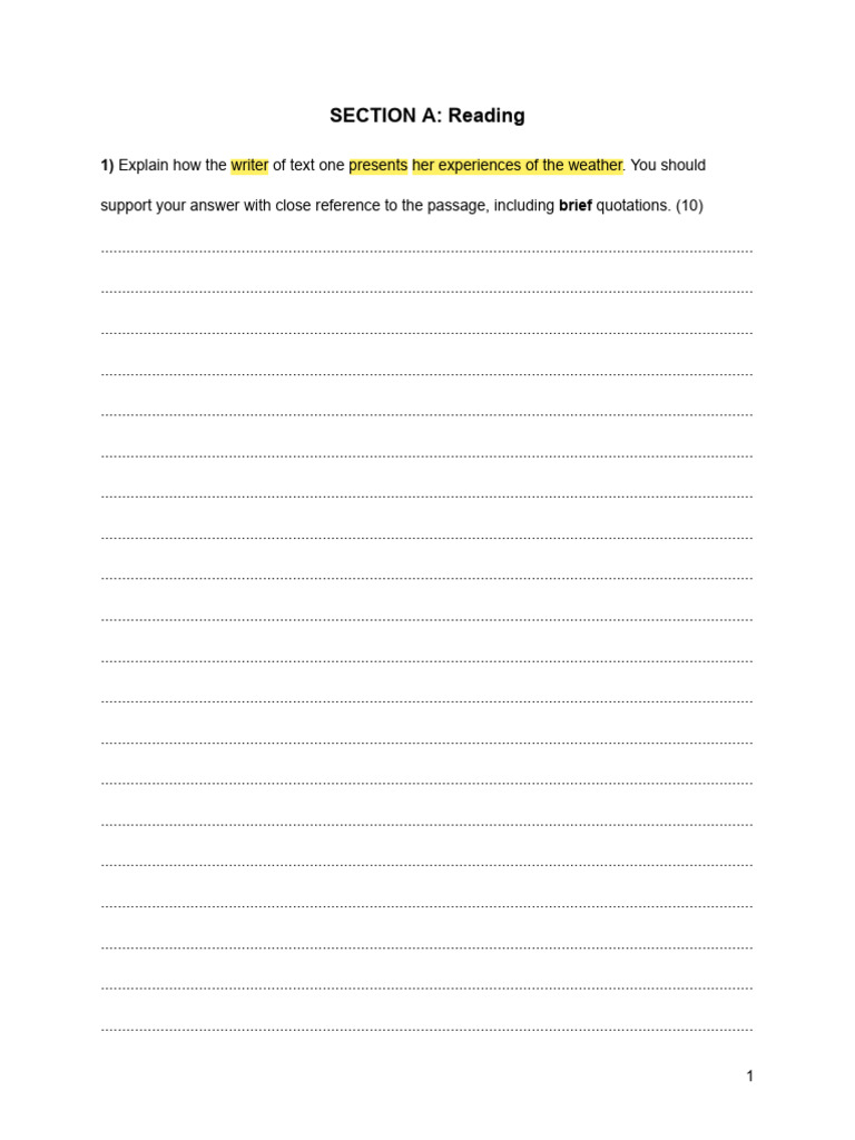 Analyzing Weather Experiences in Texts | PDF | Earth Sciences