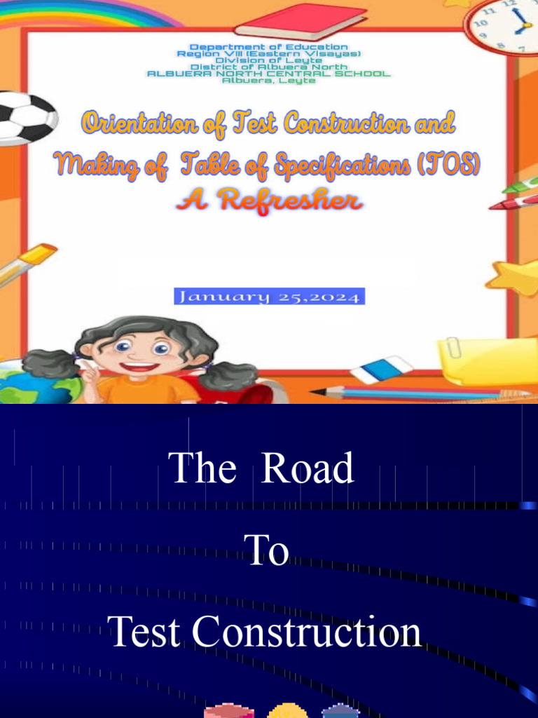 EDUCATIONAL MEASUREMENT AND TEST CONSTRUCTION PDF visual data 5
