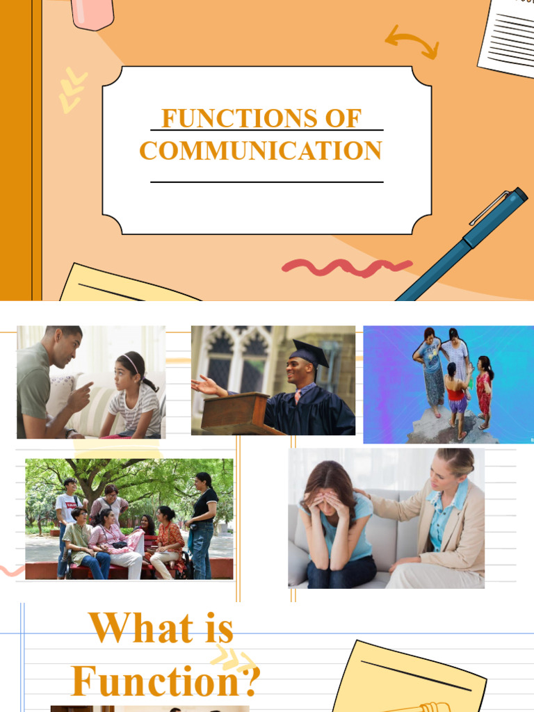 Functions of Communication | PDF | Communication | Human Communication