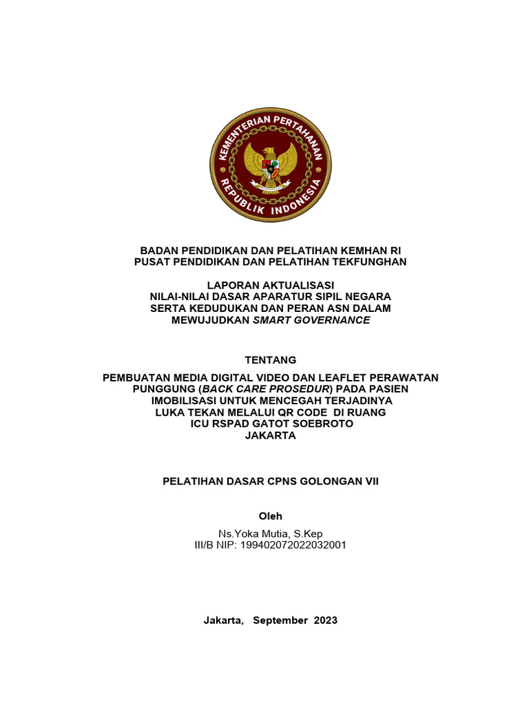 Media Edukasi Back Care di ICU RSPAD | PDF | Komputer | Teknologi ...