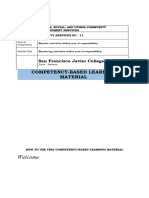 San Francisco Javier College Housekeeping Date Developed Document No - 052609