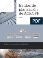 Estilos de Planeación de ACKOFF