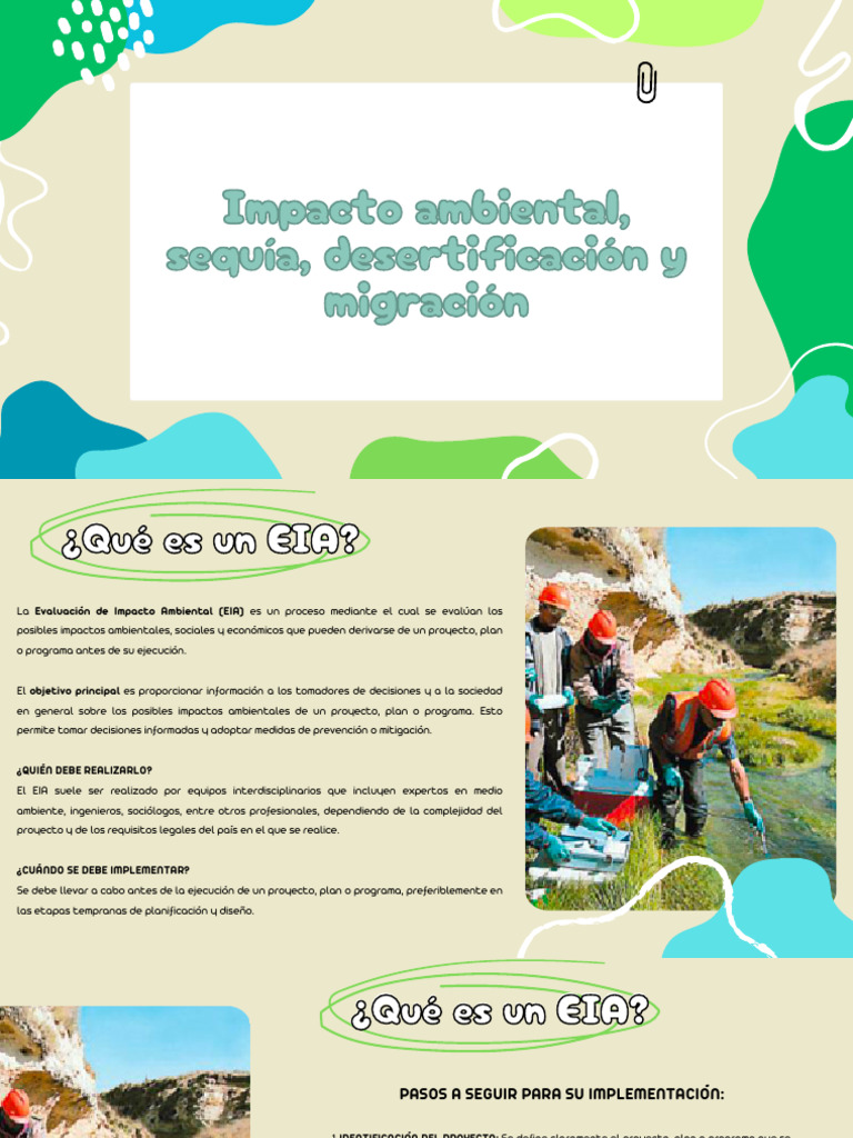 Impacto Ambiental, Sequía, Desertificación y Migración | PDF ...
