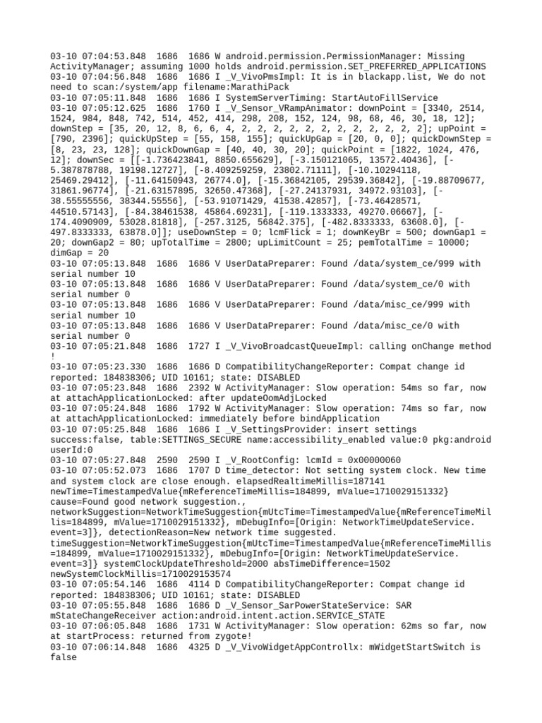 Android System Log Analysis | PDF | Computer Architecture | Operating ...