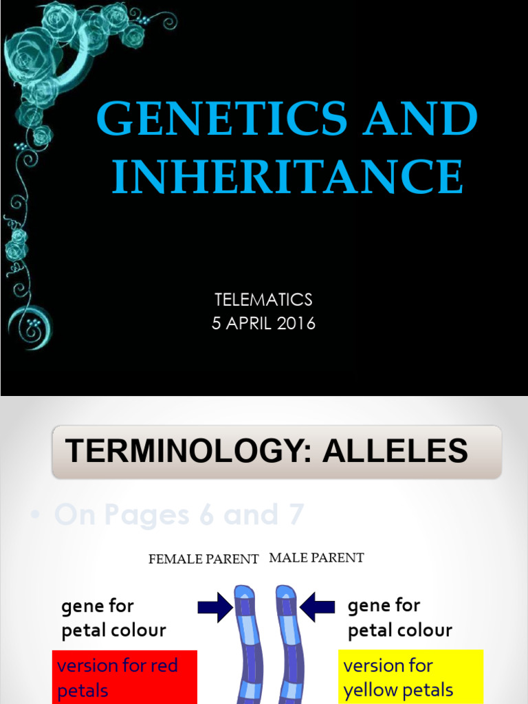Grade 12 Genetics and Inheritance Notes | PDF | Dominance (Genetics ...