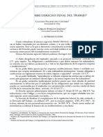 Apuntes Sobre Derecho Penal Del Trabajo