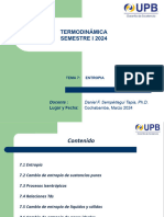 Termodinamica - CAP 7 - Semestre I 2024