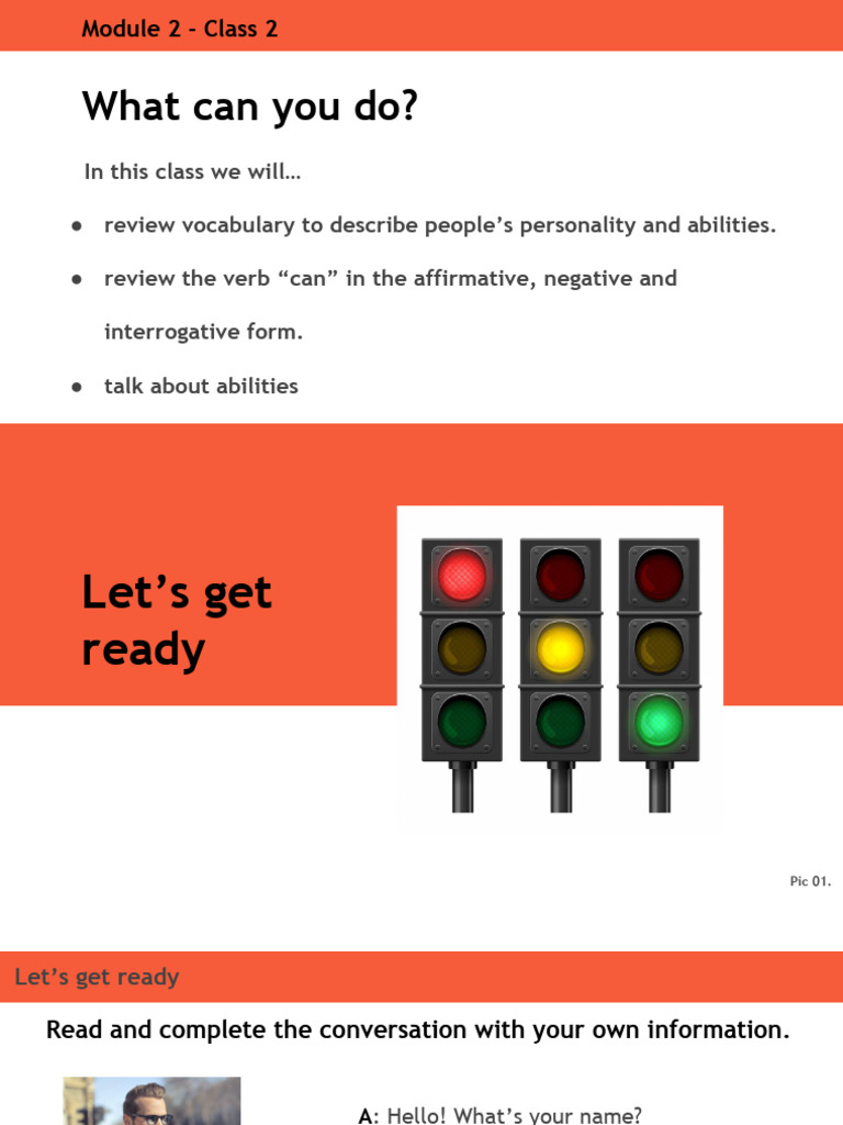 Vocabulary and Grammar: Abilities with "Can" | PDF | Vocabulary ...