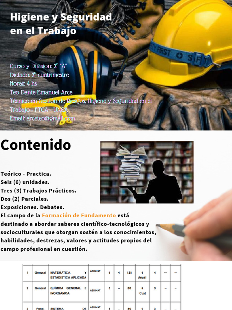 Higiene y Seguridad en el Trabajo | PDF | Seguridad y salud ocupacional ...