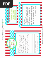 Shindig Parties Freebie Letter to Santa