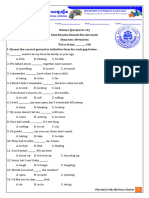 Weekly Quiz Lv12 Gerund and Infinitive 