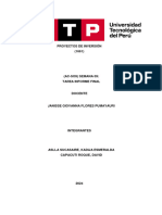 Tarea Informe Final Proyecto de Inversión