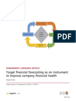 Target Financial Forecasting As An Instr