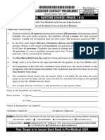 1109 Neet Nurture (MT-3) P-1 & 2 Paper