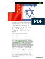 Red China Is Jew China The Disturbing Origins of Chinese Communism and The Deepening Chinese Israeli Ties of Today