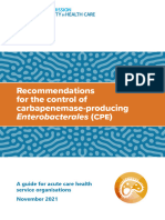 Recommendations For The Control of Carbapenemase-Producing Enterobacterales Final Accessible PDF Version November 2021