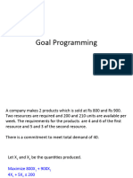 Goal Programming1