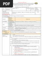 Detailed Lesson Plan (DIFFERENT TYPES OF VOLCANIC ERUPTION)