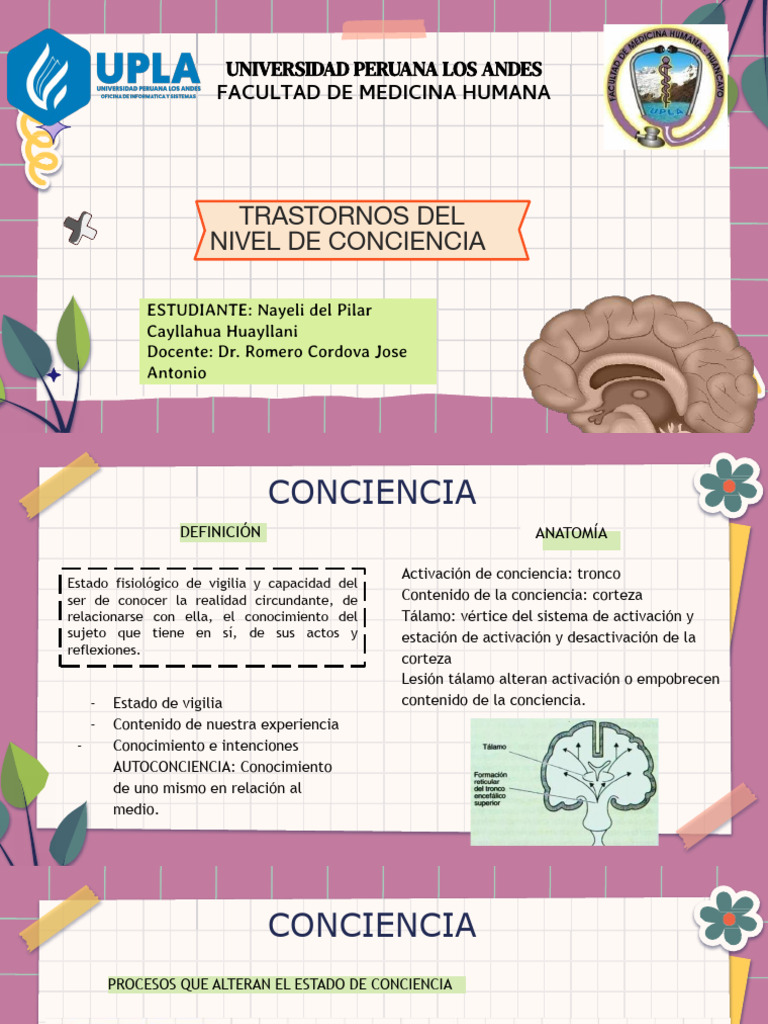 Trastornos de Conciencia | PDF | Coma | Lesión cerebral traumática