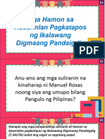 Mga Hamon Sa Kasarinlan Pagkatapos NG Ikalawang Digmaang Pandaigdig