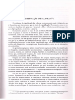 GLADSTONE - A CLASSIFICAÇÃO DAS PALAVRAS - Iniciacao A Filologia e A Linguistica Portuguesa (Gladstone Chaves de Melo)