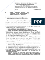 Evaluasi Pelaksanaan Anggaran Satker Dekonsentrasi (DK) Dan Tugas Pembantuan (TP) Lingkup Provinsi NTT S.D. 31 Agustus 2023