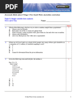 Single Variable Data Analysis