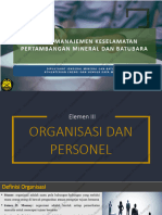 Penerapan SMKP Minerba Elemen Organisasi Dan Personel