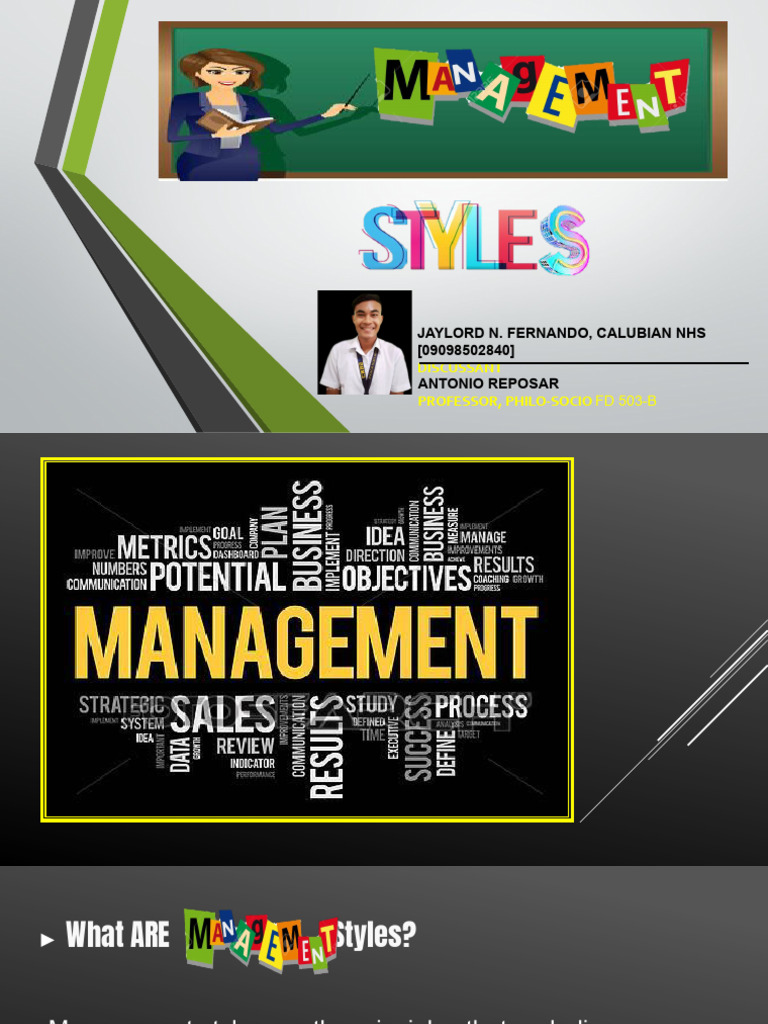 Overview of Management Styles | PDF | Business | Business Economics