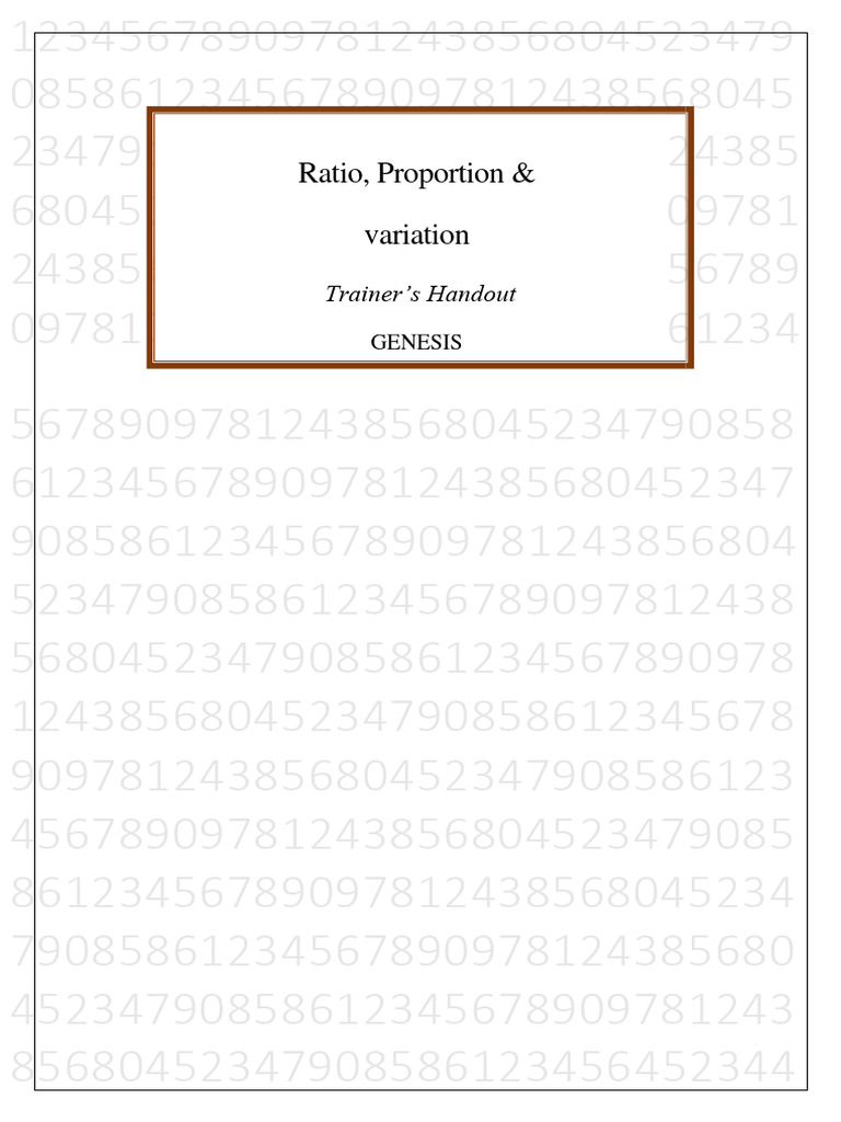 Ratio trainer s hand out 1 pdf ratio division mathematics 
