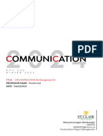 COMMUNICATION (Assignment 5) - CPM 230