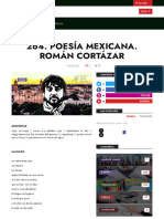 Poesía Mexicana. Román Cortázar, Nueva York Poetry Review, Núm. 264, 19-07-2021