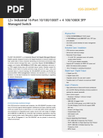 L2+ Industrial 16-Port 10/100/1000T + 4 100/1000X SFP Managed Switch