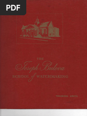 Joseph bulova school of watchmaking hotsell