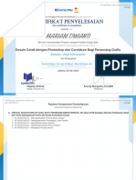 Dengan Bangga Mempersembahkan: Sertifikat Penyelesaian