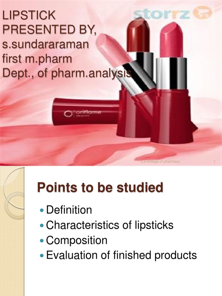 Lipsticks Wax Chemical Compounds