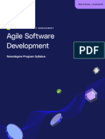 Agile Software Development Nanodegree Program Syllabus