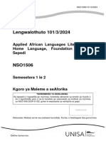 Lengwalothuto 101/3/2024: Applied African Languages Literature For Home Language, Foundation Phase - Sepedi