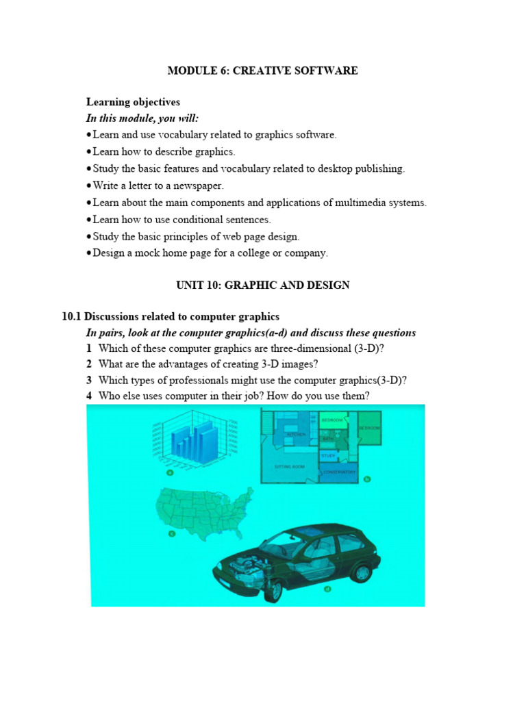 Creative Software and Graphics Design | PDF | Graphics | 3 D Computer ...